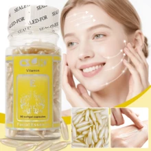 90/180粒羊胎素纯白精华胶囊，维生素E面部精华，瓶装，深层激活肌肤，保湿滋润，改善肤色，美白提亮，抗皱抗衰老 - 金色 - 查看 11