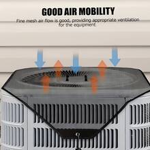 1pc Outdoor Air Conditioning Cover Dust Screen, Windproof Design And Ventilation Net - Prevents Dust, Cold Air And Weather Damage, Air Conditioning Outer Hood