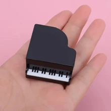 1pc Creative Mini Piano Shaped Pencil Sharpener, Unique Music Stationery Gift, Student Personalized Pencil Sharpener, Suitable For School & Office Supplies, Student Stationery - Multicolor - View 3