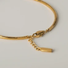 BLKSMTHMETAL BRACELET IN THE SHAPE OF SNAKE BONES - Gold - View 10