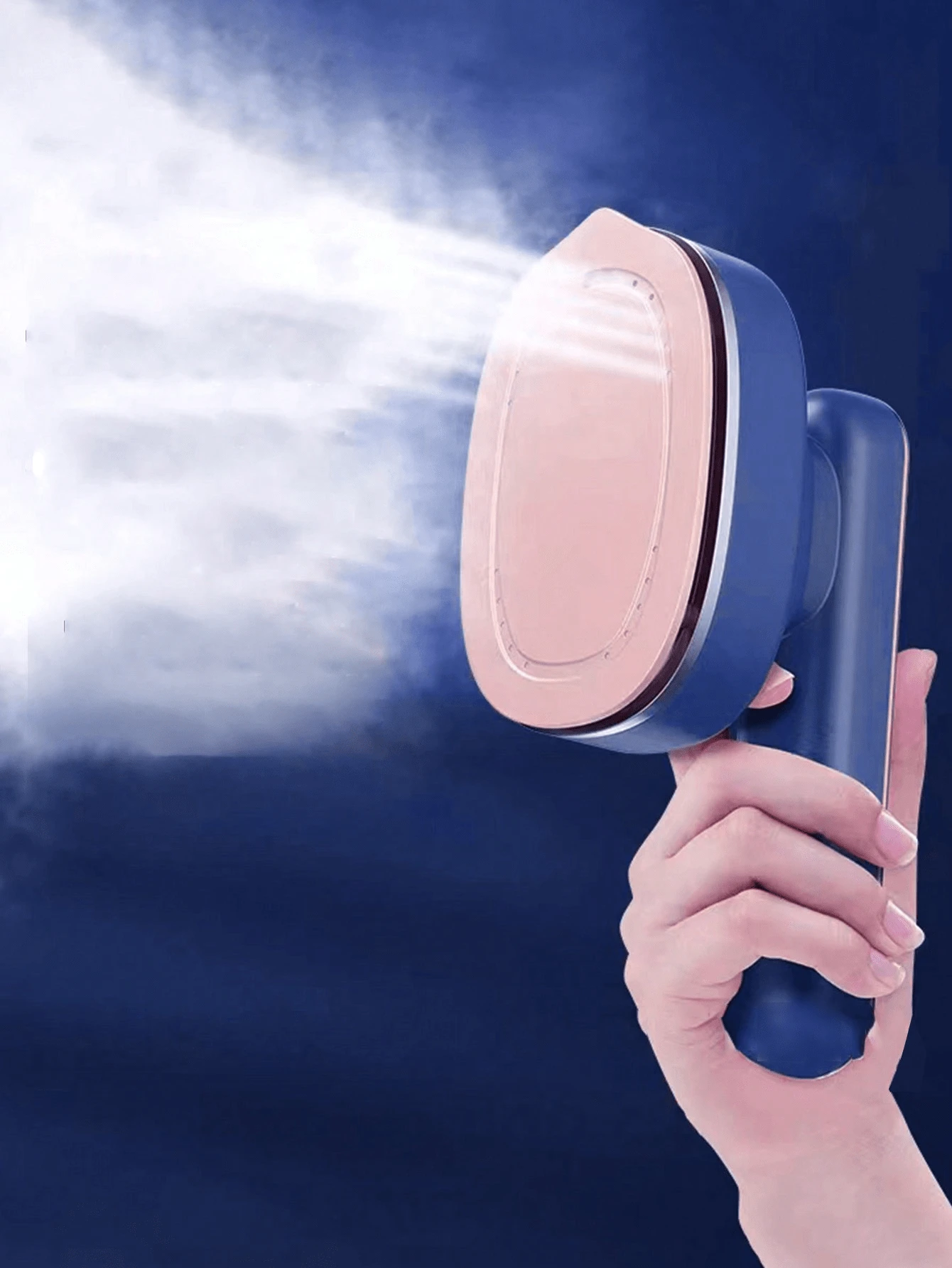 OBOVAY 1 件装便携式手持蒸汽熨斗 - 紧凑型旅行熨斗，配备强大的 40W 蒸汽，大号钛板，可使衣物不起皱，快速加热且热量分布均匀，非常适合家庭、旅行、洗衣 - 无需电池，时尚电器，耐用结构