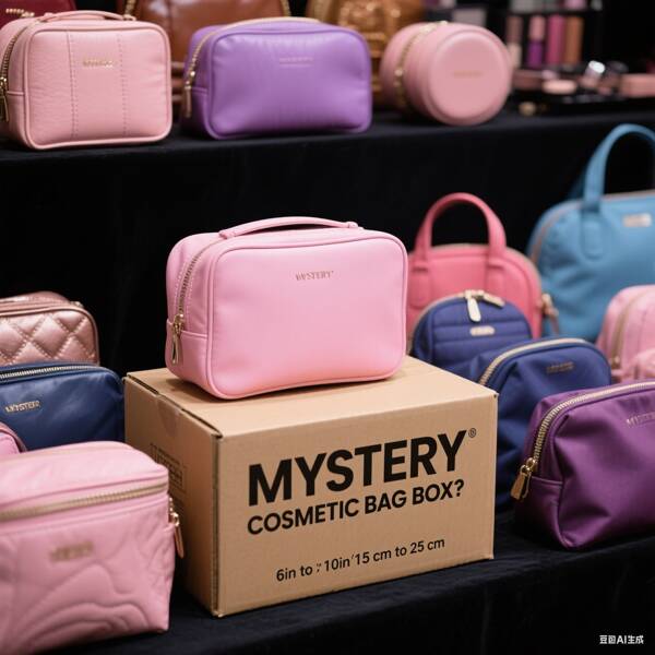 Mystery Box Surprise – Women's Exclusive Mystery Box! 11 Cosmetic Pouches With 1-2 Random Designs, Durable Plastic. Ideal For 18+ Age Group, Perfect For Mother's Day, Birthdays & Parties