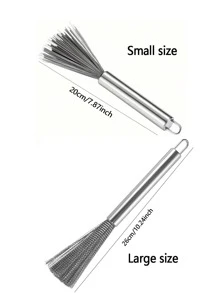 1 pieza Cepillo de limpieza multiusos de mango largo, de acero inoxidable, plumero flexible para ventiladores de techo, de escritorio y de pie, herramienta eficiente de eliminación de polvo para el hogar y la oficina, durable y lavable, cepillo de limpieza de ventiladores que llega a espacios estrechos para una limpieza exhaustiva, mantiene los ventiladores libres de polvo y mejora la calidad del aire.