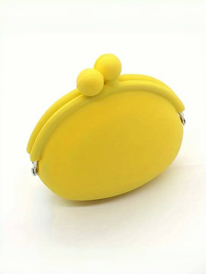 1pc Cute Silicone Coin Purse And Key Holder, Vibrant Colors - Washable, Durable, Multipurpose With Zipper - Ideal Christmas Gift For Women, Adorable Wallet