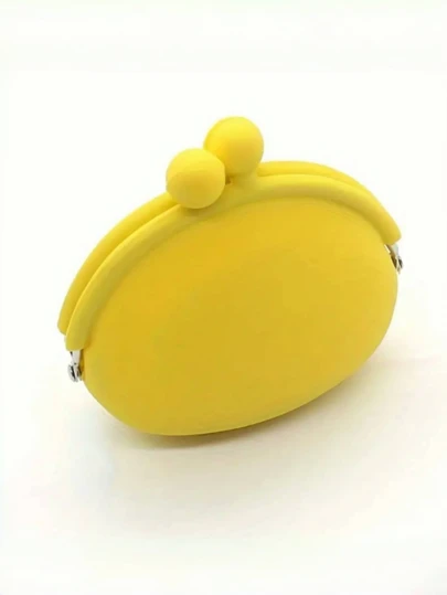 1 chiếc ví đựng tiền xu và móc chìa khóa bằng silicon dễ thương, màu sắc tươi sáng - Có thể giặt, bền, đa năng với khóa kéo - Món quà Giáng sinh lý tưởng cho phụ nữ, ví xinh xắn.