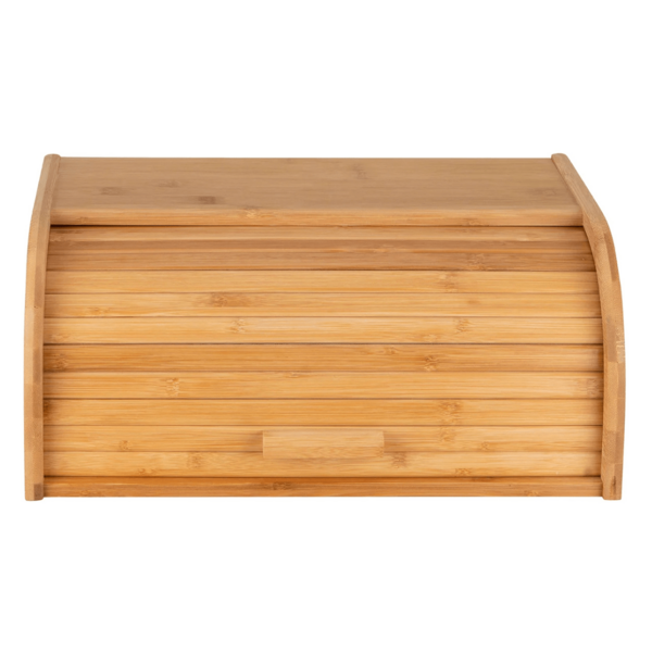 Porta Pão em Bambu com Tampa em Estilo Persiana Grande