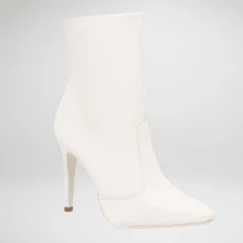 Black Thin Heel Boot, Elegance And Power In Your Look - 白色 - 查看 2