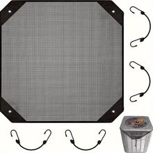 1pc Outdoor Air Conditioning Cover Dust Screen, Windproof Design And Ventilation Net - Prevents Dust, Cold Air And Weather Damage, Air Conditioning Outer Hood