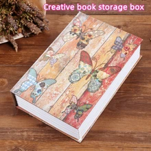 1pc Creative Book Safe Box, Butterfly Key Design, Hidden Bedside, Available In Standard, Medium And Large Size, Fake Book Safe Box For Office, Bedroom And More