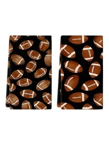 2 piezas/4 piezas/12 piezas Toallas de cocina con temática de fútbol, toallas de baño de decoración de Acción de Gracias, decoración del hogar de Acción de Gracias, estilo moderno, secado rápido, material de microfibra súper suave, patrón de impresión digital de 40*60CM, adecuado para decoración de cocina de otoño, decoración de fiestas al aire libre, regalos de vacaciones de Acción de Gracias, regalos de cumpleaños