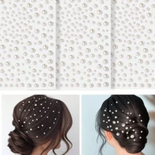 Pegatinas de perlas 3D, pegatinas de joyas, pegatinas autoadhesivas, decoración de strass, pegatinas de perlas para decoración del cabello DIY, accesorios decorativos para Halloween, Navidad y regalos, pegatinas de perlas autoadhesivas de fondo plano para uñas, teléfonos y talla grande para el Día de San Valentín