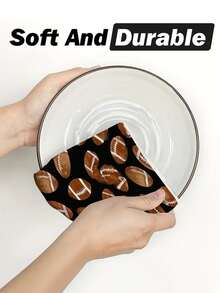 2 piezas/4 piezas/12 piezas Toallas de cocina con temática de fútbol, toallas de baño de decoración de Acción de Gracias, decoración del hogar de Acción de Gracias, estilo moderno, secado rápido, material de microfibra súper suave, patrón de impresión digital de 40*60CM, adecuado para decoración de cocina de otoño, decoración de fiestas al aire libre, regalos de vacaciones de Acción de Gracias, regalos de cumpleaños