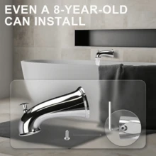 Grifo de bañera con ducha incorporado multifuncional con desviador extraíble, adecuado para escenas de baño y hotel, a prueba de fugas y fácil de instalar, resuelve el problema de las fugas.