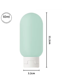 4 pièces Bouteilles de voyage portables de 60 ml anti-fuite et rechargeables pour lotion, tonique, cosmétique. Essentiels de voyage pour la plage, les vacances, l'école, les fournitures scolaires