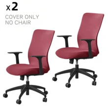 Funda elástica para silla de oficina de computadora sin cremallera duradera, universal, lavable y extraíble de spandex para silla giratoria de jefe, protector de asiento de silla de escritorio antideslizante y suave para perros, gatos y mascotas - Multicolor - Ver 19