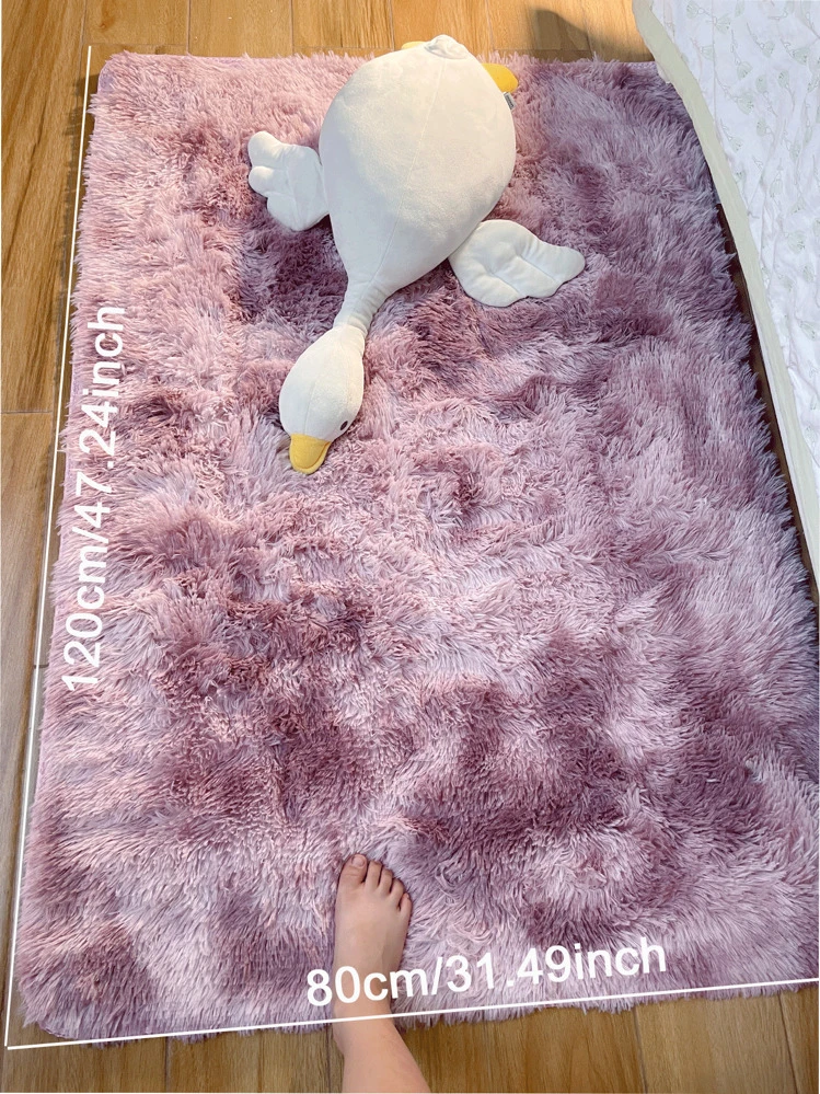 1 pieza Alfombra suave y esponjosa de estilo moderno para dormitorio, sala de estar, dormitorio, habitación, decoración del hogar interior. Alfombra de área mullida y peluda, cómoda alfombra de piso para dormitorio - Multicolor - Ver 9