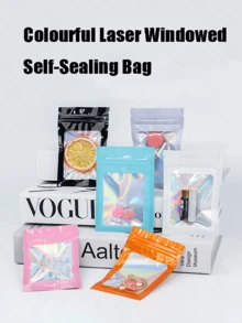 30/10/5pcs Gradient Color Reusable PVC Dustproof Jewelry Bags, Self-Sealing Organizer Pouches For Earrings, Necklaces, Bracelets, Mini Gift Party Packaging And Storage, Multipurpose Travel Jewelry Case For Women, Holiday Festival Organizer, Autumn Halloween Decor, Durable And Stylish Protective Bags, Portable For Office, Home, School Or Trip Organizer Space-Saving Multi-Purpose Adjustable Stackable Portable