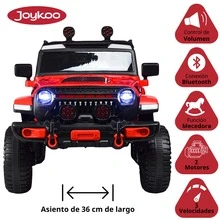 Joykoo Electric Ride On Remote Control Car Truck Speed Riders Rubbion For Kids 12v Light - Red - View 3