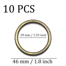 4 tay cầm ví kim loại tròn, 11cm/4,33in, phụ kiện thay thế cho túi xách, túi xách tay, túi tote, ví cầm tay tự làm, phụ kiện đa năng để tự làm ví - Màu xanh lá cây đậm - Xem 4