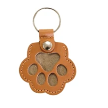 1PC Pet Hair Storage Keychain, Cat And Dog Hair Storage Bag, PU Leather Pet Hair Charm Friends Fascinator Gifts For Women Bear Car Key Pendant Bag Charm Bag Accessories Lanyards With Id Holder Car Accessories Bag Charms