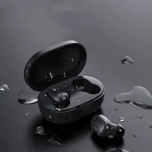 A6S蓝牙耳机运动无线耳机立体声耳机TWS耳塞带麦克风适用于智能手机 - 藍色 - 查看 1