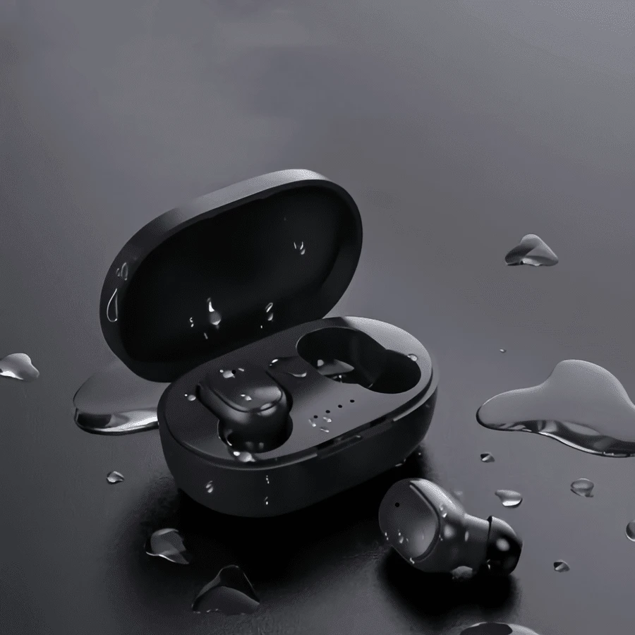 A6S蓝牙耳机运动无线耳机立体声耳机TWS耳塞带麦克风适用于智能手机 - 藍色 - 查看 1