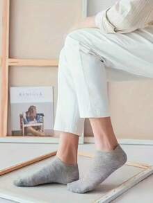 12 pares Calcetines cortos, ligeros y transpirables de verano  para gimnasio - Negro - Ver 2