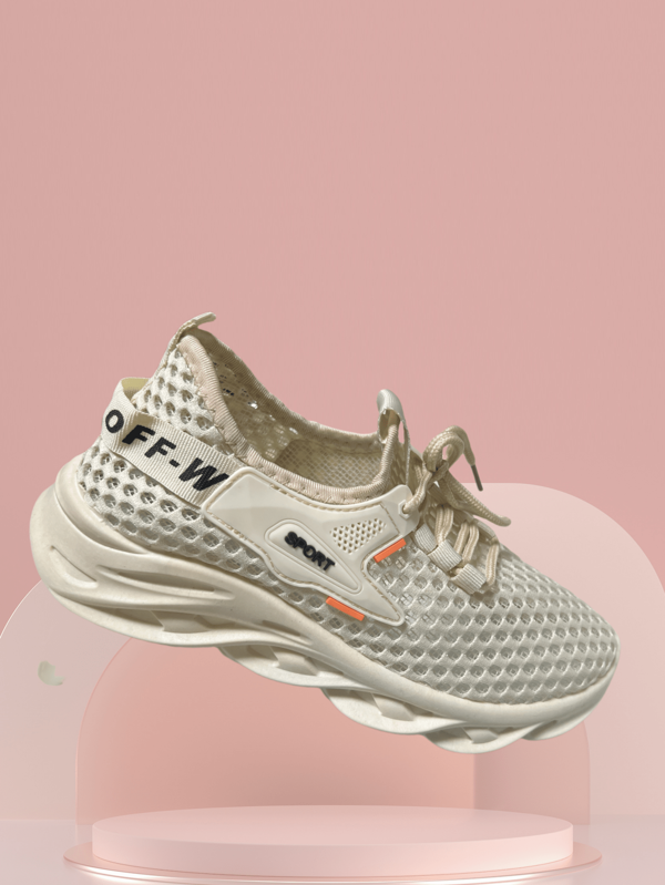 Neue modische atmungsaktive Mesh Damen Lässig Schuhe, leichte rutschfeste Chunky Sneaker, bequeme lässige Sport Sneaker, vielseitig weiche Schnürschuhe für den Straßeneinsatz