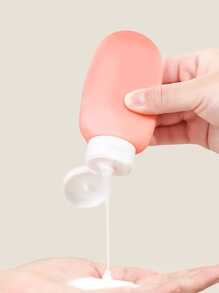 4 pièces Bouteilles de voyage portables de 60 ml anti-fuite et rechargeables pour lotion, tonique, cosmétique. Essentiels de voyage pour la plage, les vacances, l'école, les fournitures scolaires