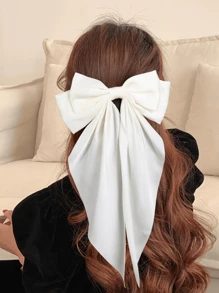 1/4 件装女士发夹，黑色蝴蝶结，米色蝴蝶结，藏蓝色蝴蝶结，咖啡色，女士蝴蝶结，丝带，丝带蝴蝶结，夹子，蝴蝶结，派对发饰，母亲节时尚，日常派对，返校季，爪夹，发爪，发夹，发卡，发夹 - 彩色 - 查看 2