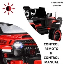 Joykoo Electric Ride On Remote Control Car Truck Speed Riders Rubbion For Kids 12v Light - Red - View 2
