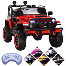 Joykoo Electric Ride On Remote Control Car Truck Speed Riders Rubbion For Kids 12v Light - Red - View 1