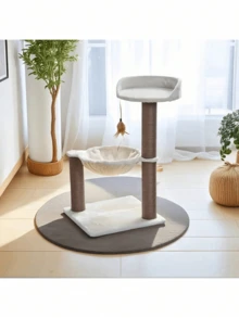 1PC The Multi-Level Cat Tree Tower Provides You With A Super Comfortable Habitat For You To Choose From, With Comfortable Resting Areas, Indoor Cat Scratching Boards, Self Grooming Options, Interactive Hanging Balls, Cat Climbing Frames, Cat Uncles, Multi-Level Cat Rooms, And Cat Nests, Perfect For Cats.