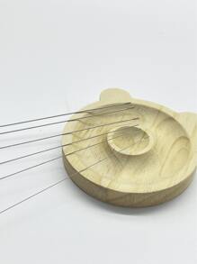 5支装不锈钢长串珠针，规格分别为0.4mm/0.5mm/0.6mm/0.7mm/0.8mm/0.9mm，长度10.24英寸，DIY珠宝制作工具，适用于工艺品制作和串珠。