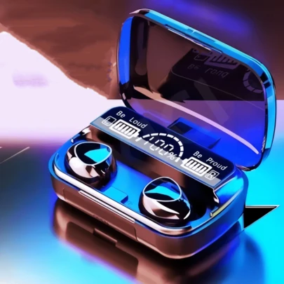 Orijinal M10 TWS 400mAh Kulaklıklar Bluetooth Kablosuz Kulaklıklar Spor Stereo Kulaklık Mikrofonlu Hoparlör Akıllı Telefonlarla Uyumludur