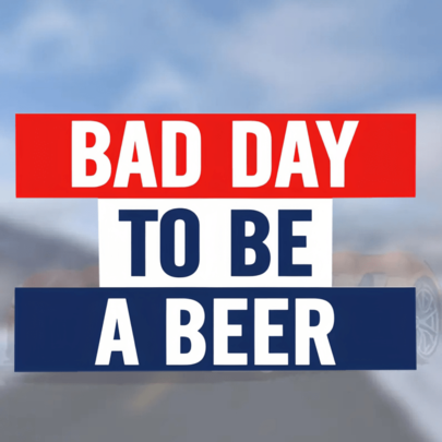 1PC 5Inch Waterproof Outdoor PVC Removable Sticker, Witty Beer Saying Decal For Windows Laptops Hydro Flasks Coolers Bumpers Doors Walls - Funny Drinking Quote Sticker For Alcohol Enthusiasts College Students Adults - Waterproof Outdoor Vinyl For Man Cave Decor