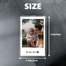 Personalized Car Sun Visor Photo Clip – Custom Photo And Text For Father's Day, Birthday, And Car Decor Gifts For Dad,Gift For Dad From Son Or Daughter Keepsake, Portrait Car Visor Clip, Wedding Gifts, Wedding Accessories,Dad Gifts Custom Photo Car Visor Clip Personalized Father's Day Gift For Him Unique Gift For Dad From Son Or Daughter Sentimental Keepsake