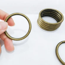 4 tay cầm ví kim loại tròn, 11cm/4,33in, phụ kiện thay thế cho túi xách, túi xách tay, túi tote, ví cầm tay tự làm, phụ kiện đa năng để tự làm ví - Màu xanh lá cây đậm - Xem 7