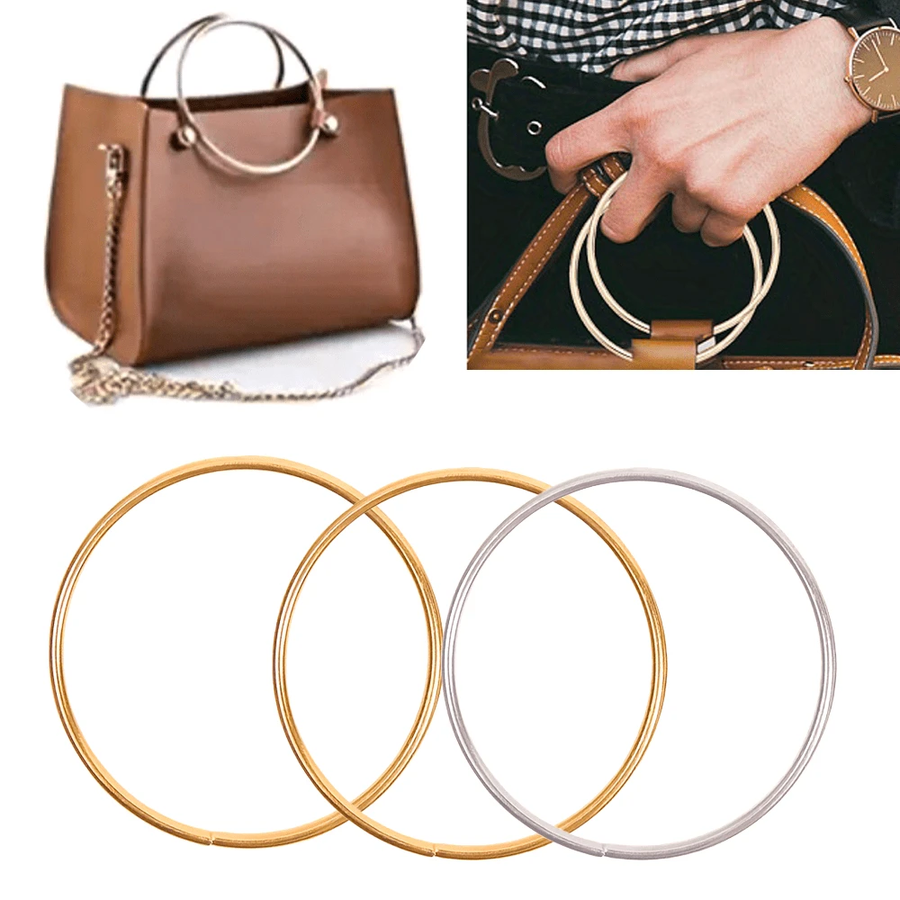 4 tay cầm ví kim loại tròn, 11cm/4,33in, phụ kiện thay thế cho túi xách, túi xách tay, túi tote, ví cầm tay tự làm, phụ kiện đa năng để tự làm ví