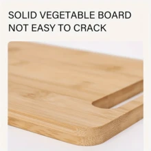 Thick Royal Crafted Bamboo Cutting Board - Kitchen Chopping Block With Juice Groove And Easy Grip Handle - Food Natural Wood - Suitable For Holidays: Halloween, St. Patrick's Day, Christmas, Easter, Thanksgiving - Yellow - View 7