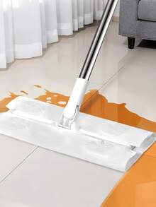 Un set (100 piezas) de mopa estática desechable de estilo holgado para limpieza de una sola vez. (En las siguientes especificaciones, 1 pieza equivale a 100 piezas). Se puede usar para trapear y absorber el polvo, con paños secos y húmedos. No requiere lavado a mano para una limpieza fácil. Almohadillas de repuesto para mopa de fibra superfina, paños de mopa de piso plano, mopas desechables, de doble uso para uso seco y húmedo, fácil de limpiar, artículos de limpieza.