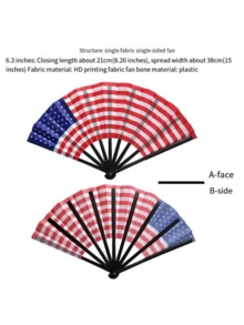 1 件球迷旗帜，足球迷折叠手扇，德国、法国、意大利、西班牙国旗道具