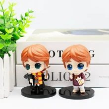 Harry Potter Conjunto de 8 bonecos de ação Harry Potter - Chibi, alunos de Hogwarts e diretor, bonecos colecionáveis - Inclui Harry, Hermione, Ron, Draco, Snape, Luna e Murta - Brinquedos em miniatura do mundo mágico, presentes para fãs e colecionadores