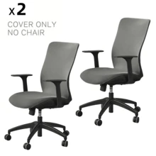 Funda elástica para silla de oficina de computadora sin cremallera duradera, universal, lavable y extraíble de spandex para silla giratoria de jefe, protector de asiento de silla de escritorio antideslizante y suave para perros, gatos y mascotas - Multicolor - Ver 20