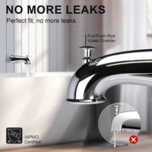 Grifo de bañera con ducha incorporado multifuncional con desviador extraíble, adecuado para escenas de baño y hotel, a prueba de fugas y fácil de instalar, resuelve el problema de las fugas.