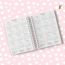 Planner A5 Gatos I love Cats Rosa Azul Cute 2026 206 páginas - A5 - Rosa - Visão 3