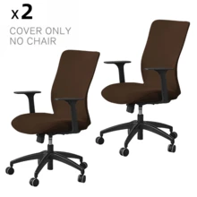 Funda elástica para silla de oficina de computadora sin cremallera duradera, universal, lavable y extraíble de spandex para silla giratoria de jefe, protector de asiento de silla de escritorio antideslizante y suave para perros, gatos y mascotas - Multicolor - Ver 26