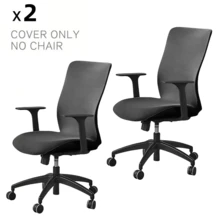 Funda elástica para silla de oficina de computadora sin cremallera duradera, universal, lavable y extraíble de spandex para silla giratoria de jefe, protector de asiento de silla de escritorio antideslizante y suave para perros, gatos y mascotas - Multicolor - Ver 23