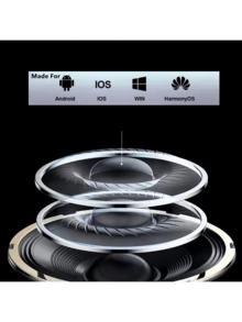 T2 TWS 无线蓝牙耳机透明 ENC 电量数字显示立体声耳机适用于所有智能手机 - 綠色 - 查看 2