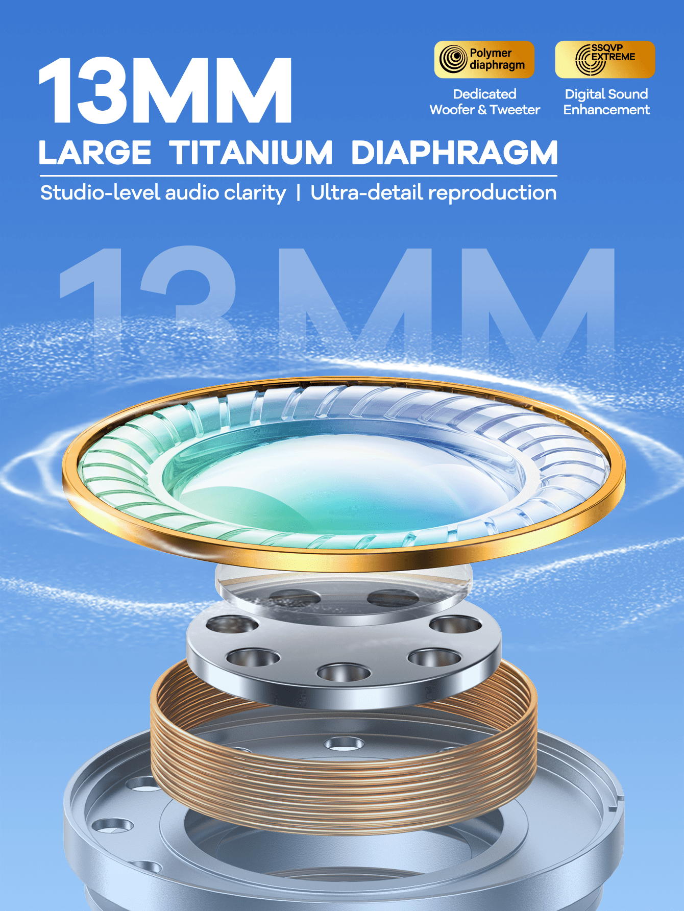 升级版 Remax 无线蓝牙耳机带显示屏，无线立体声耳机，触控，迷你耳机，舒适防汗运动耳机，耳机设计，白色 - 白色 - 查看 5